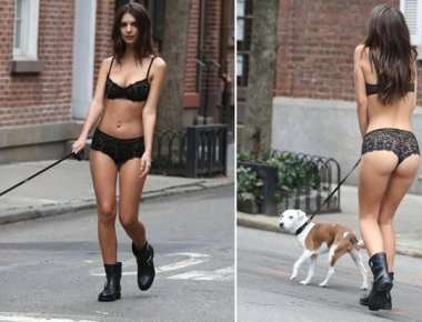 Η Emily Ratajkowski βόλτα με τα εσώρουχα στους δρόμους της Νέας Υόρκης! (φωτό)